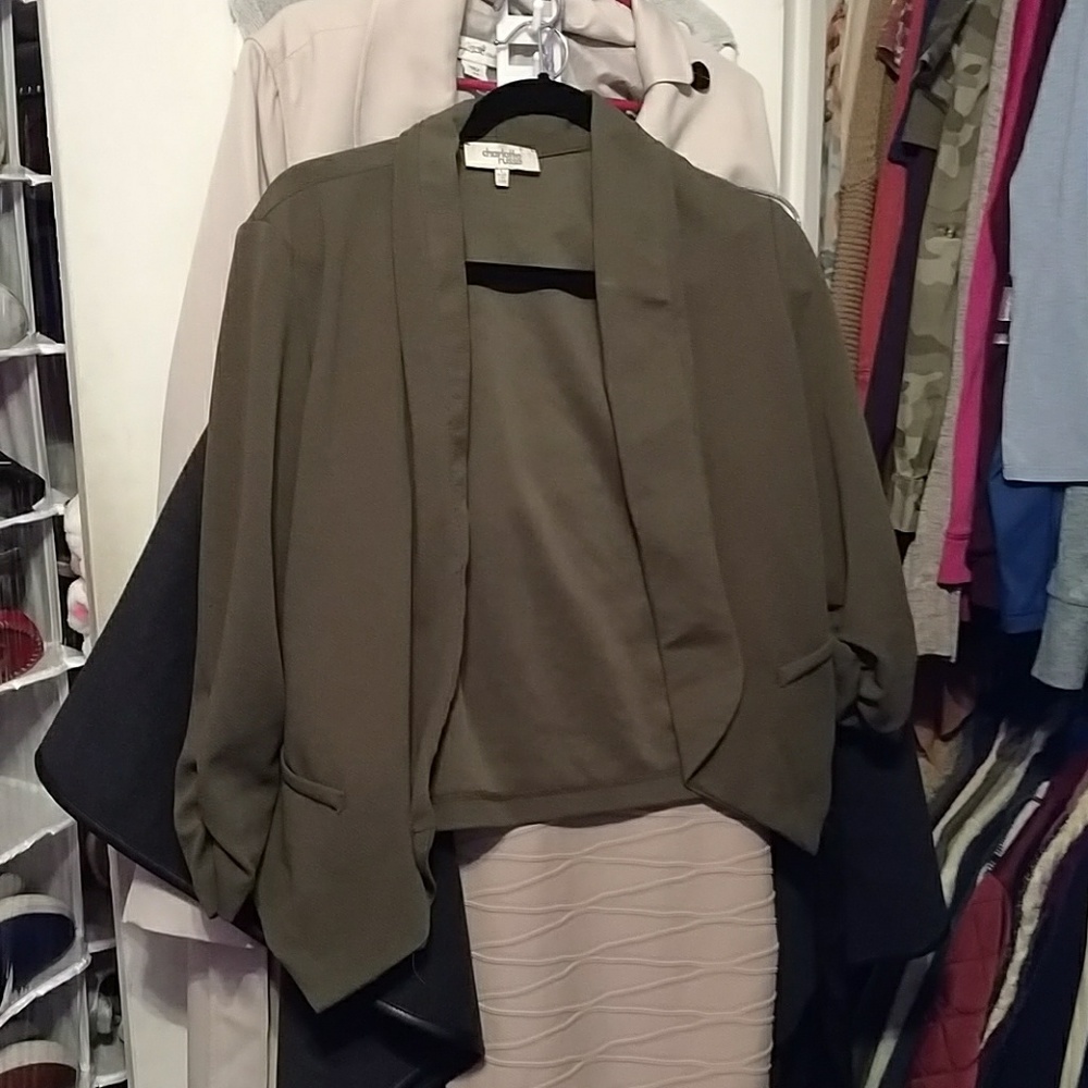 Olive green blazer